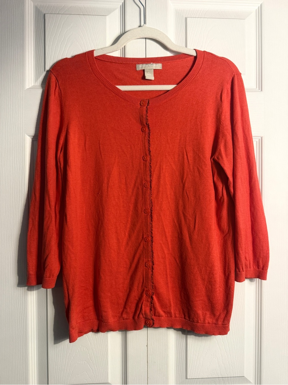 Banana Republic red/orange cardigan size large